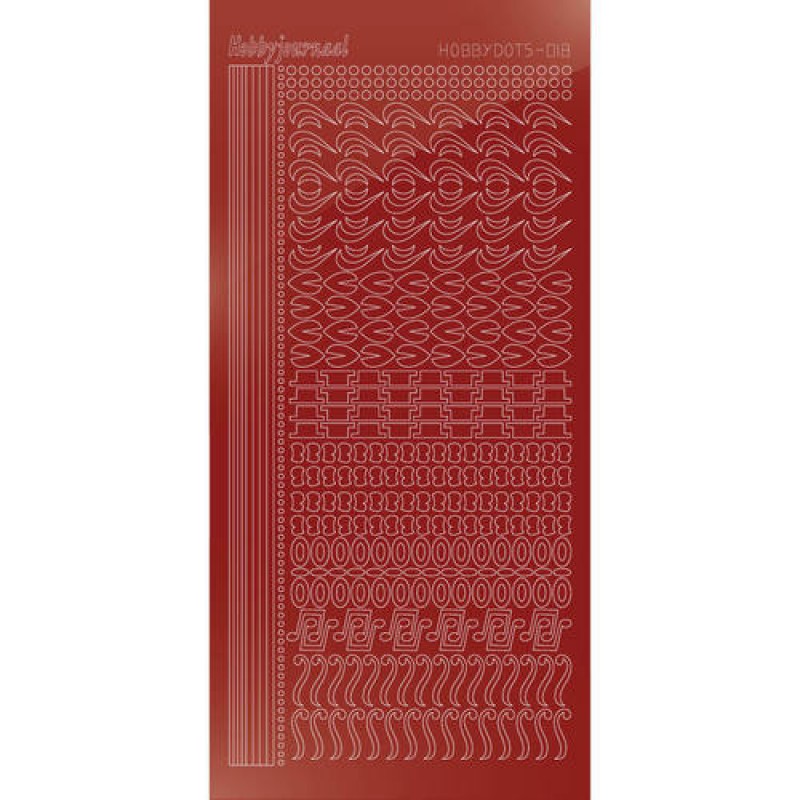 Hobbydots sticker - Mirror Red