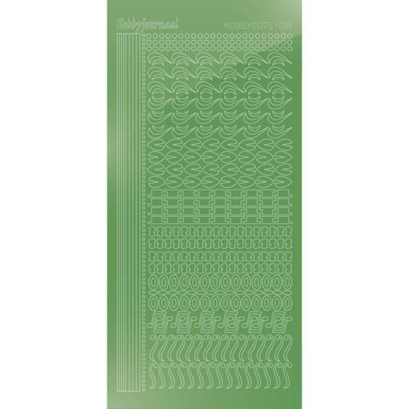 Hobbydots sticker - Mirror Lime