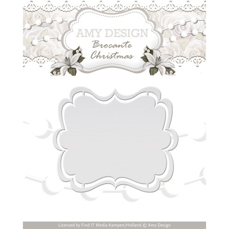 Die - Amy Design - Brocante Christmas - Label