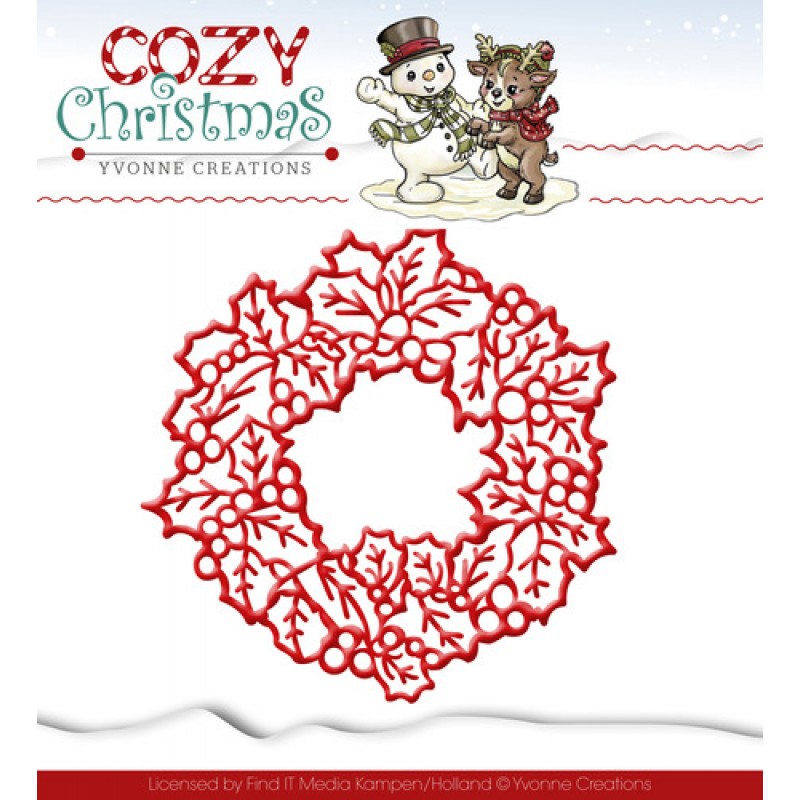 Wreath - Cozy Christmas - Snijmal - Yvonne Creations