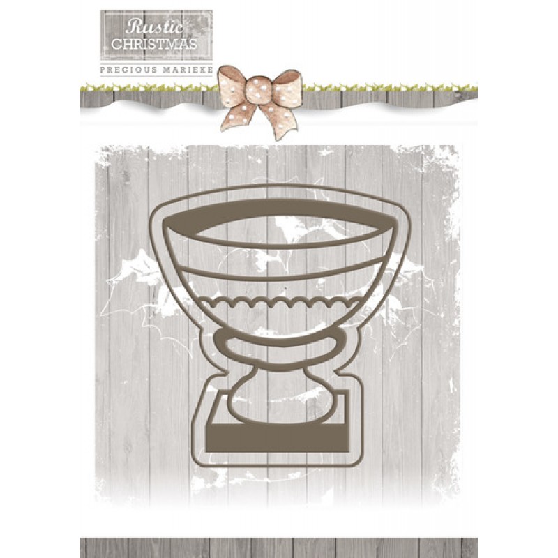 Die - Precious Marieke - Rustic Christmas - Stone Vase