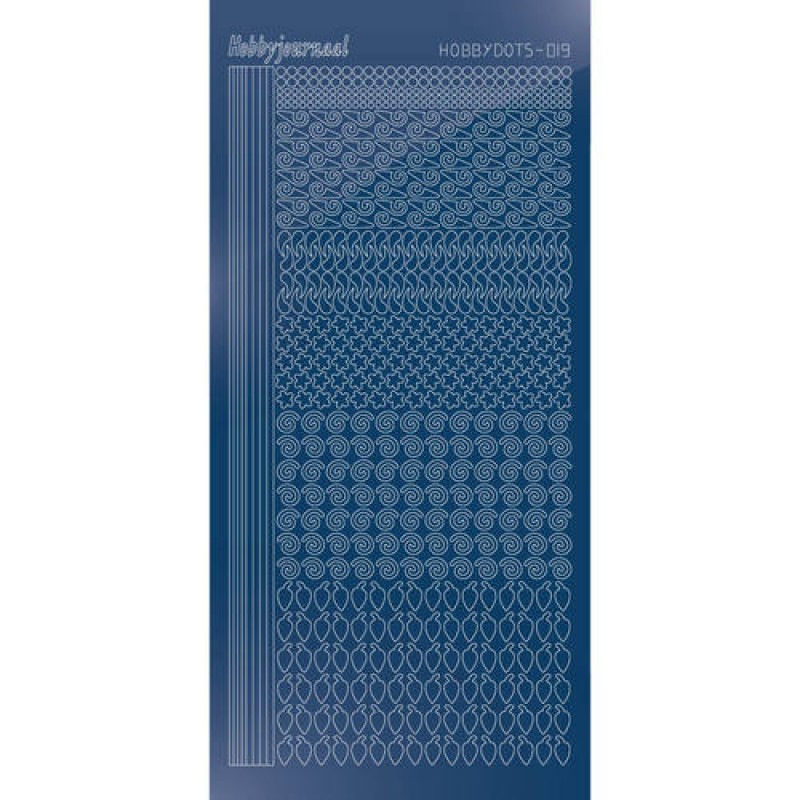 Hobbydots sticker - Mirror - Blue