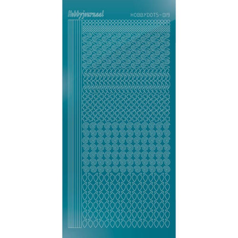 Hobbydots sticker - Mirror Turquoise