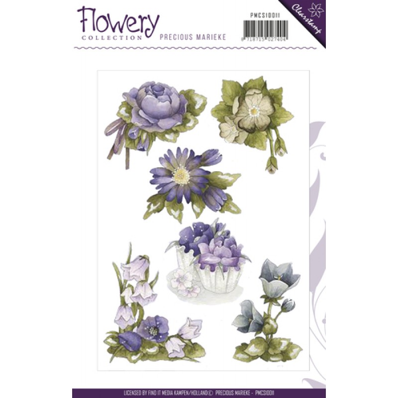 Clearstamp - Precious Marieke - Flowery