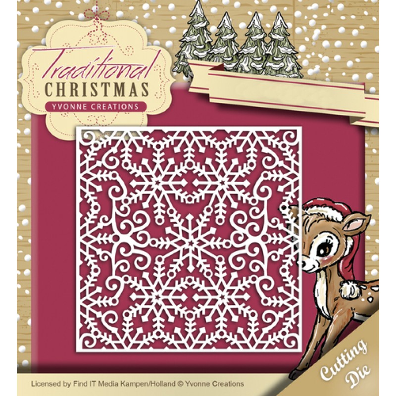  Snowflake Frame - Traditional Christmas - Snijmal - Yvonne Creations