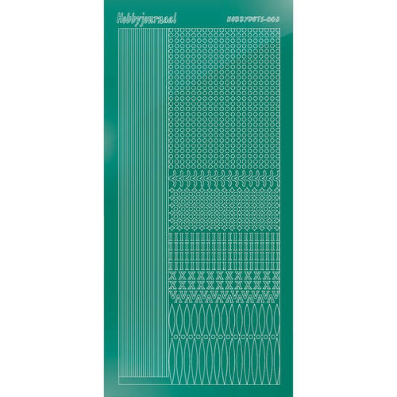 Hobbydots sticker - Mirror - Christmas Green