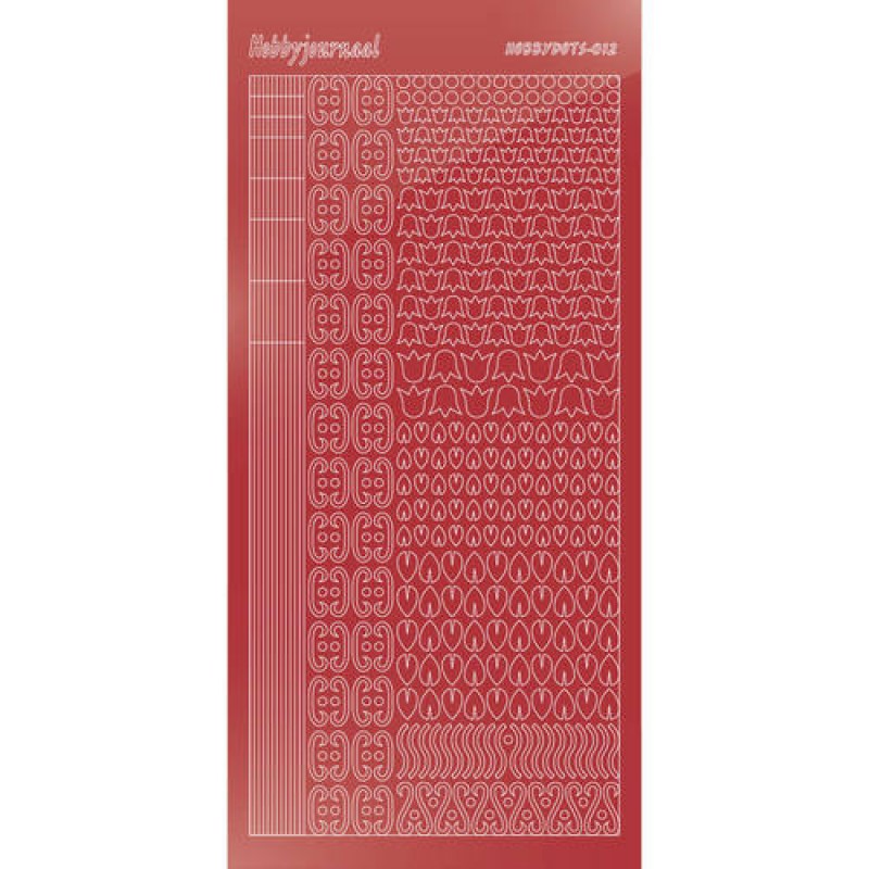 Hobbydots sticker - Mirror - Christmas Red