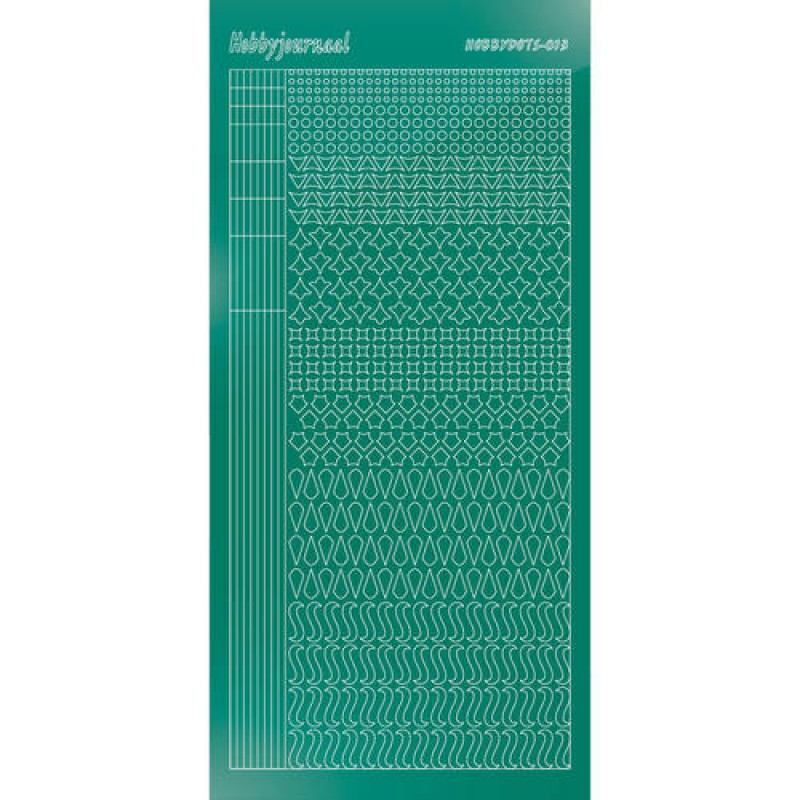 Hobbydots sticker - Mirror - Christmas Green