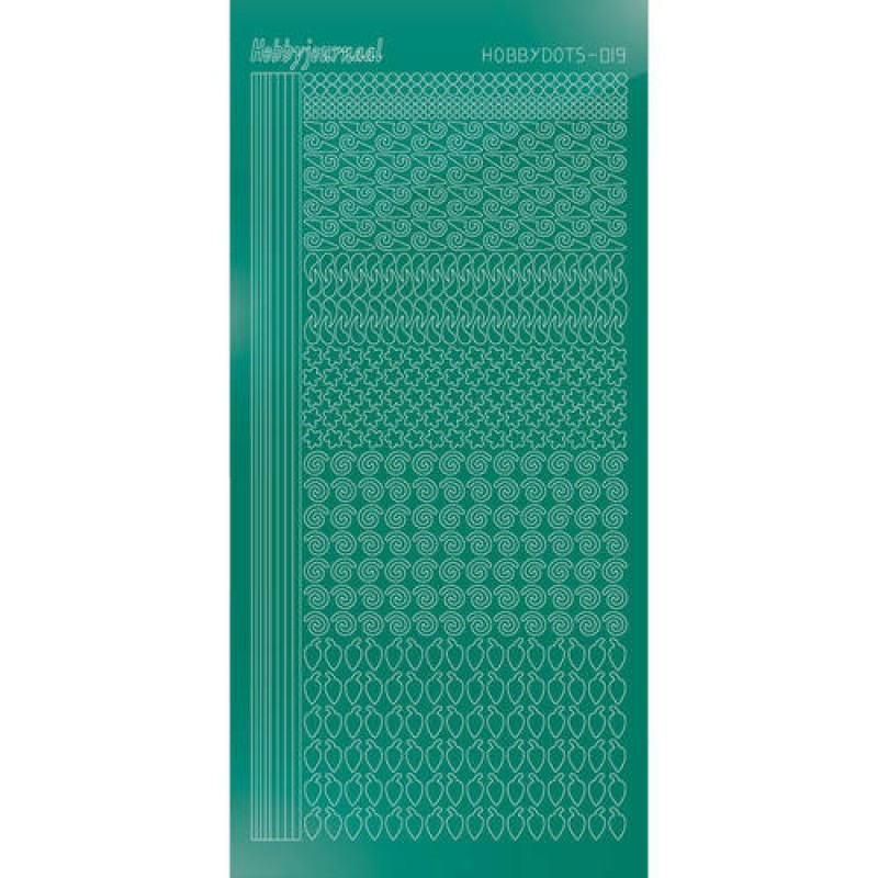 Hobbydots sticker - Mirror - Christmas Green