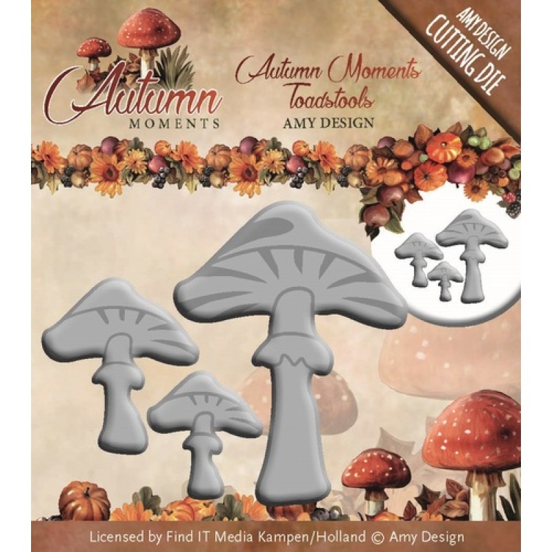 Die - Amy Design - Autumn Moments - Toadstools