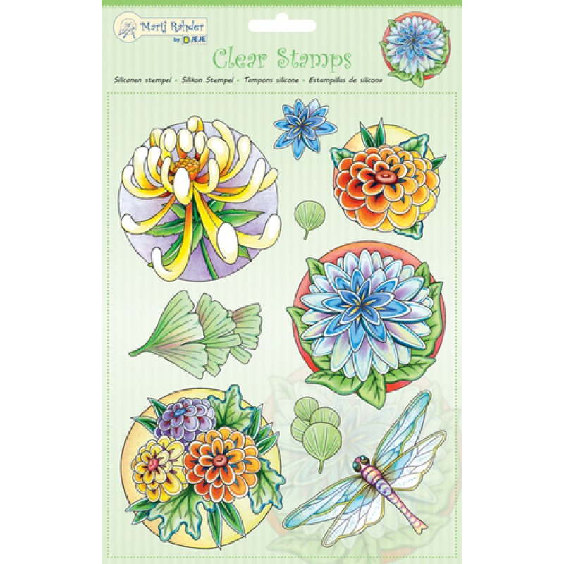 MRJ Clear Stamps Flowers