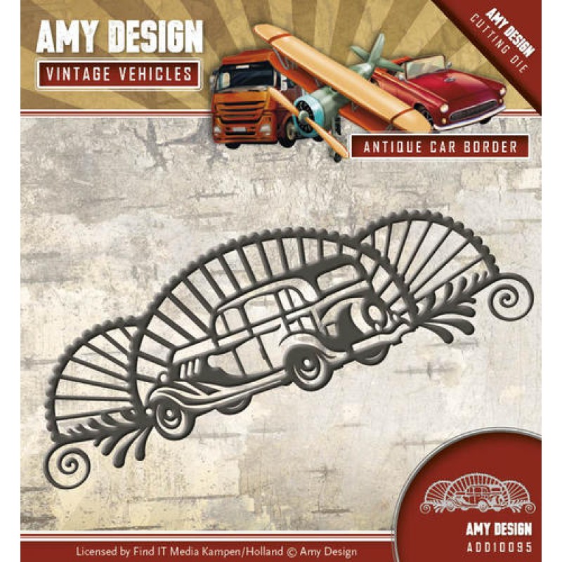 Die - Amy Design - Vintage Vehicles - Antique car border