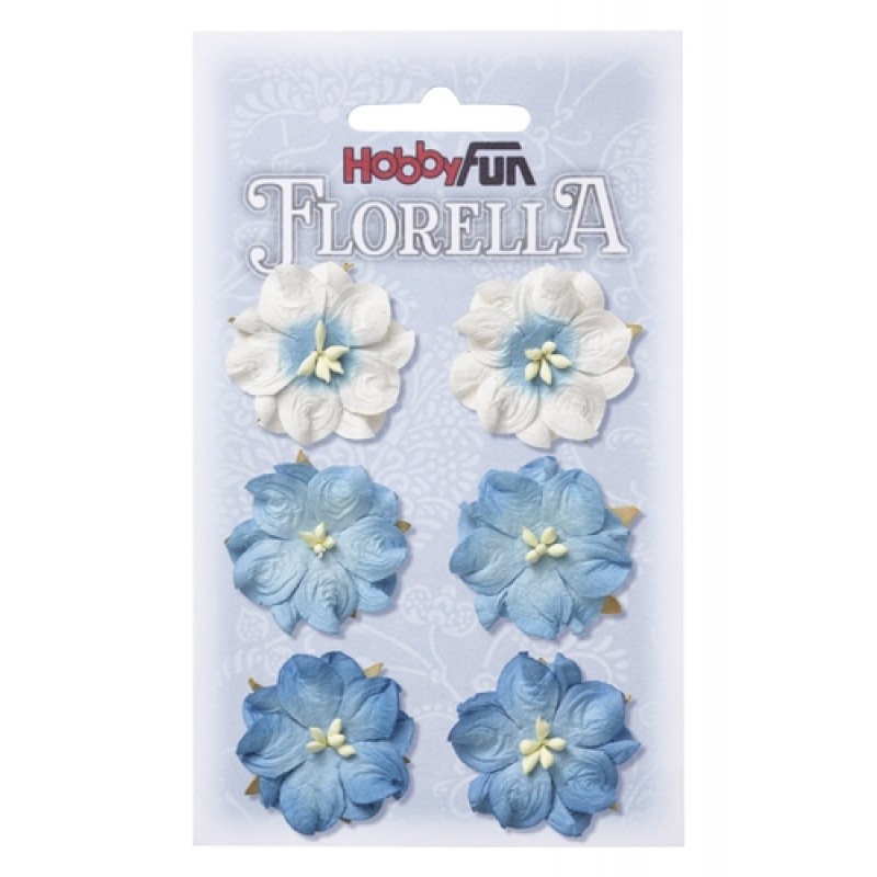 FLORELLA-Blüten blau, 3,5cm