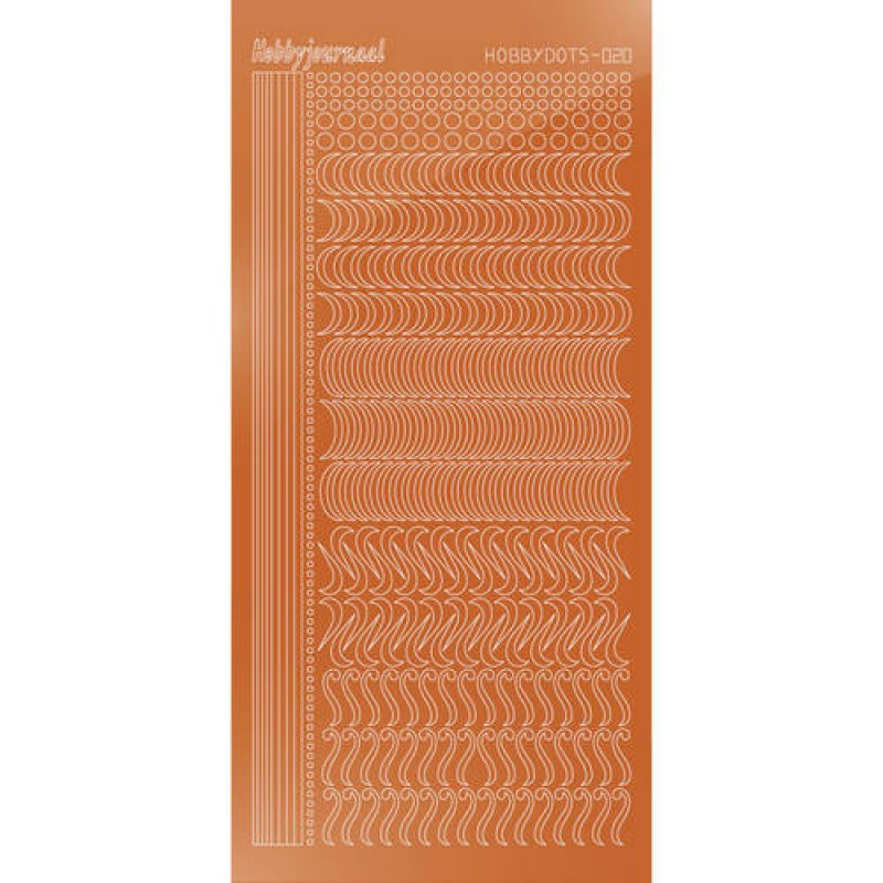 Hobbydots sticker - Mirror Copper