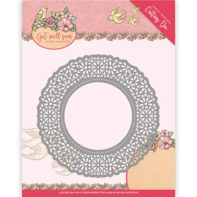 Flower Doily - Get Well Soon - Snijmal - Yvonne Creations