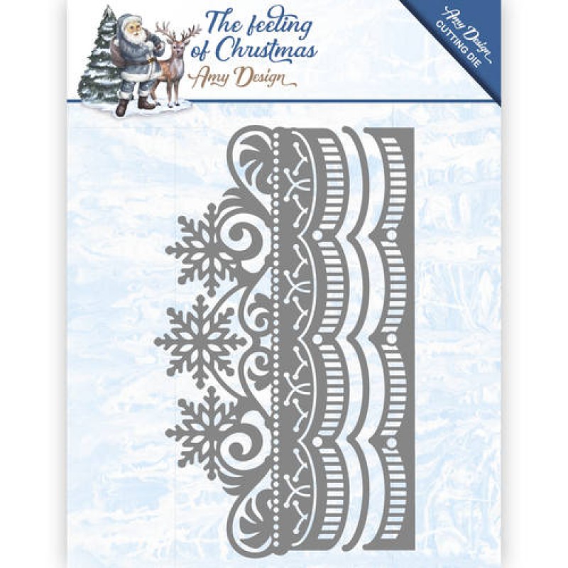 Die - Amy Design - The feeling of Christmas - Ice crystal border