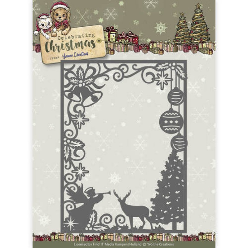 Scene Rectangle Frame - Celebrating Christmas - Snijmal - Yvonne Creations