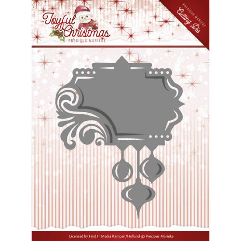 Die-Precious Marieke - Joyful Christmas - Label ornament