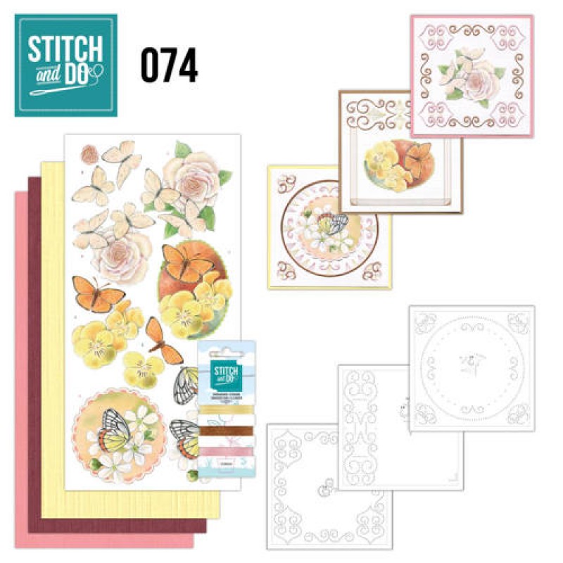 Stitch and Do 74 Vlinders en Bloemen