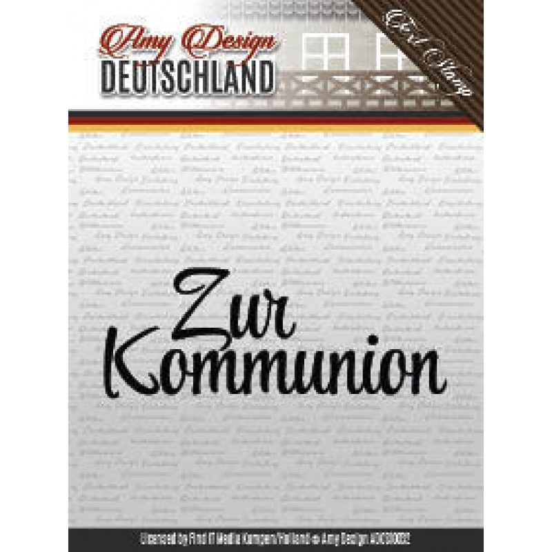 Zur Kommunion - Deutschland - Text Clear Stamp - Amy Design