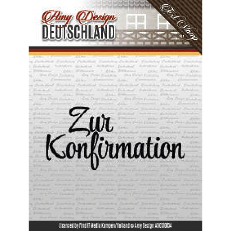 Zur Konfirmation - Deutschland - Text Clear Stamp - Amy Design