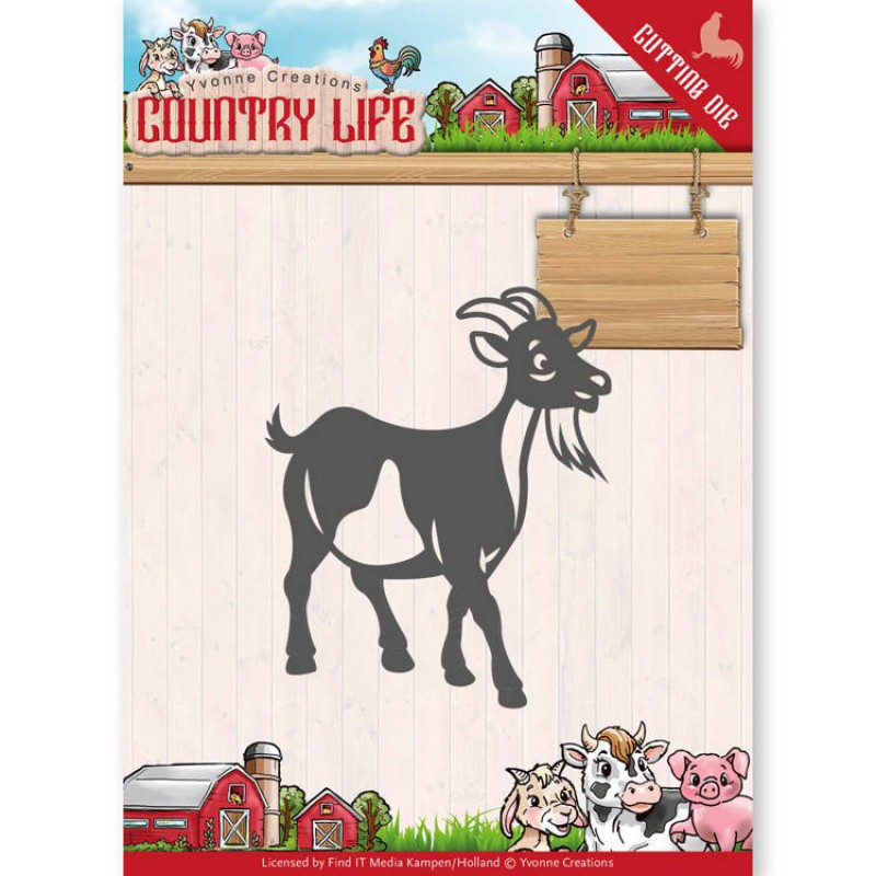 Goat - Country Life - Stanzschablone - Yvonne Creations