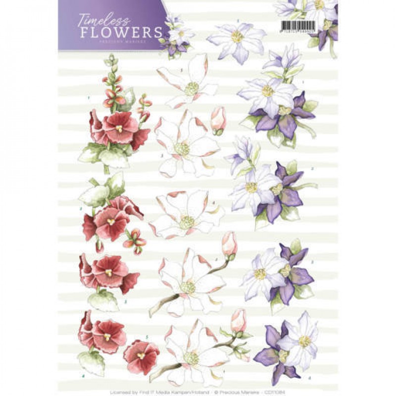 Garden Flowers Timeless Flowers 3D-Knipvel Precious Marieke