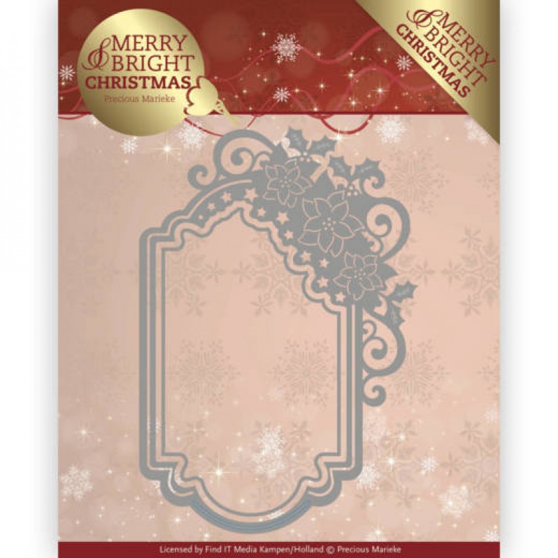 Dies - Precious Marieke - Merry and Bright Christmas - Poinsettia Ornament