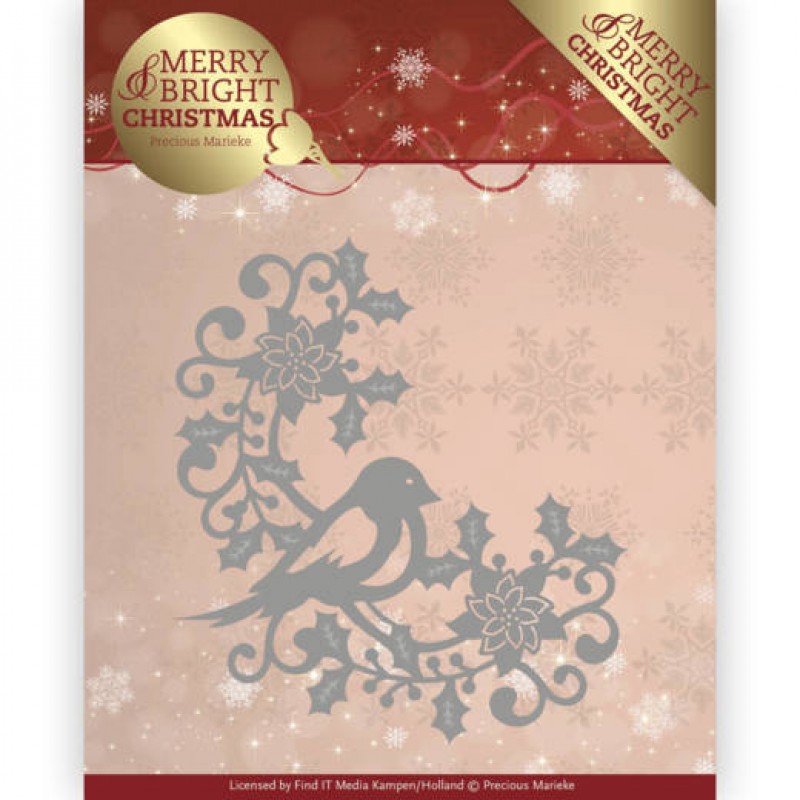 Dies - Precious Marieke - Merry and Bright Christmas - Bird Corner