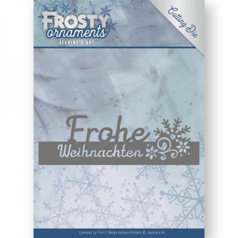 Dies - Jeanine's Art - Frosty Ornaments - Text Frohe Weihnachten