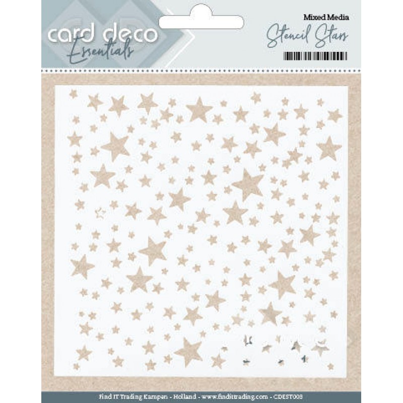 Card Deco Essentials Stencil Stars