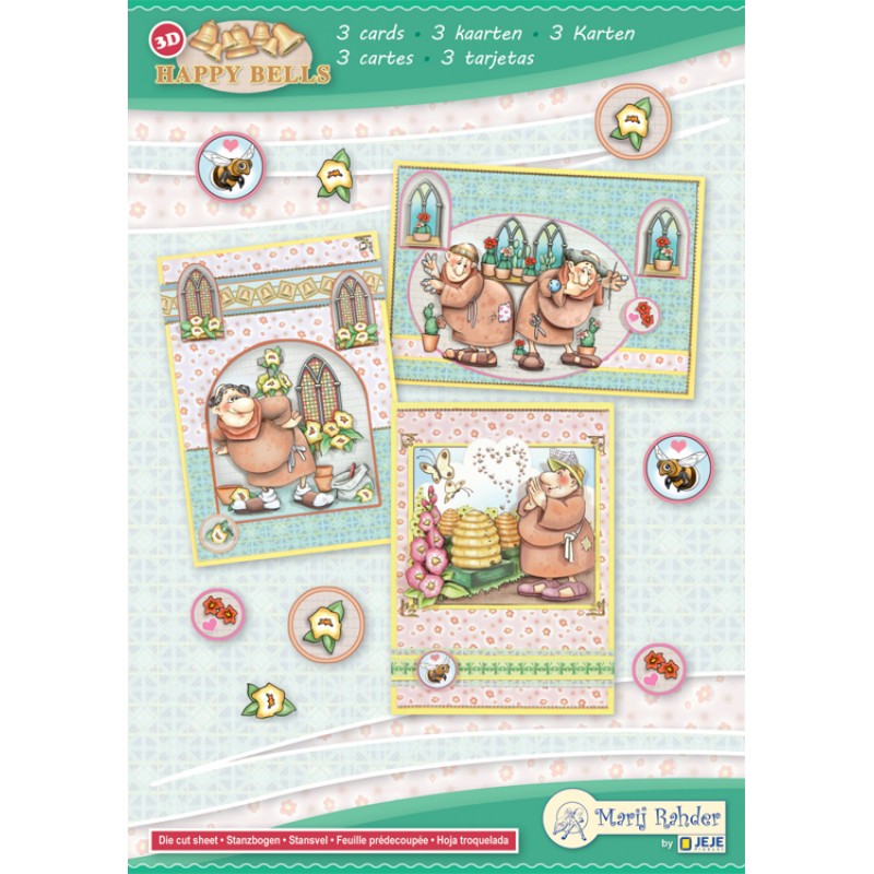 MRJ set Happy Bells A5 Set for 3 complete cards