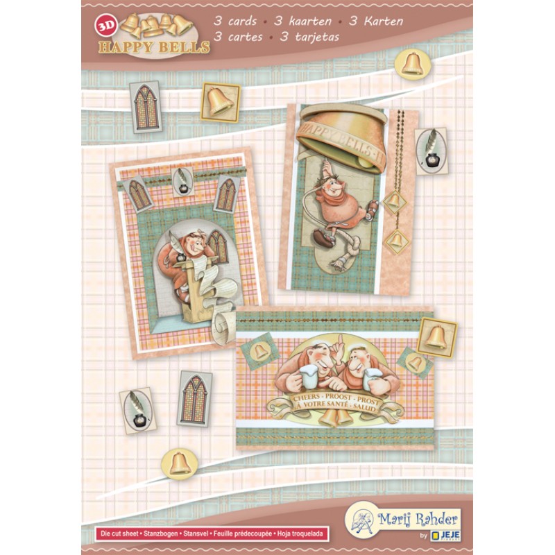 MRJ set Happy Bells A5 Set for 3 complete cards