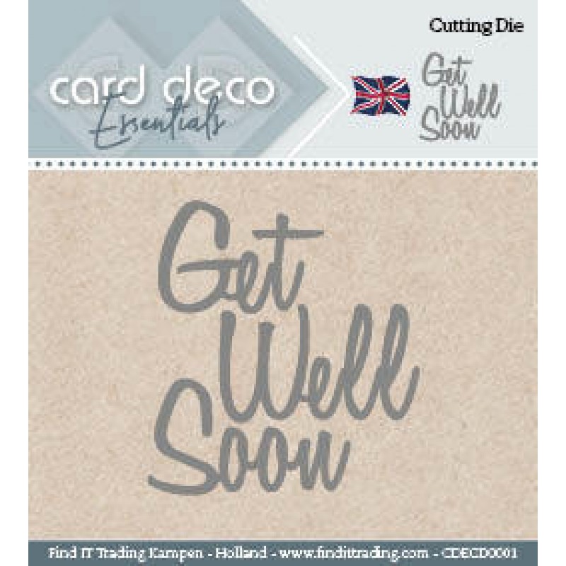 Card Deco Cutting Dies Get Well Soon