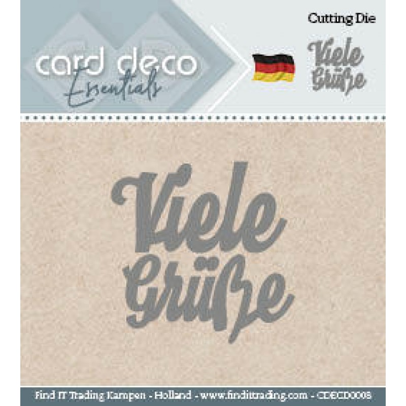 Card Deco Cutting Dies- Viele Grüsse