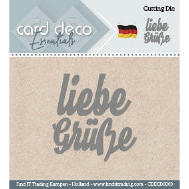 Card Deco Cutting Dies- Liebe Grüsse