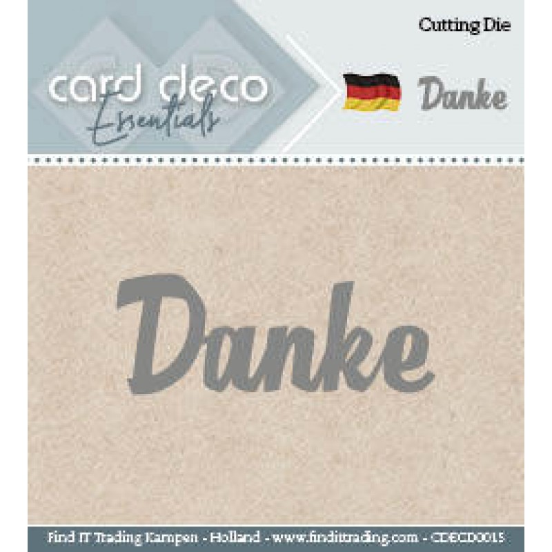 Card Deco Cutting Dies- Danke