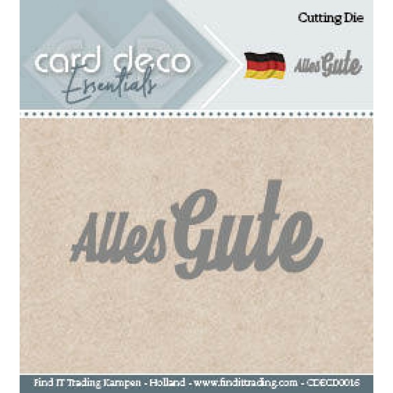 Card Deco Cutting Dies- Alles Gute