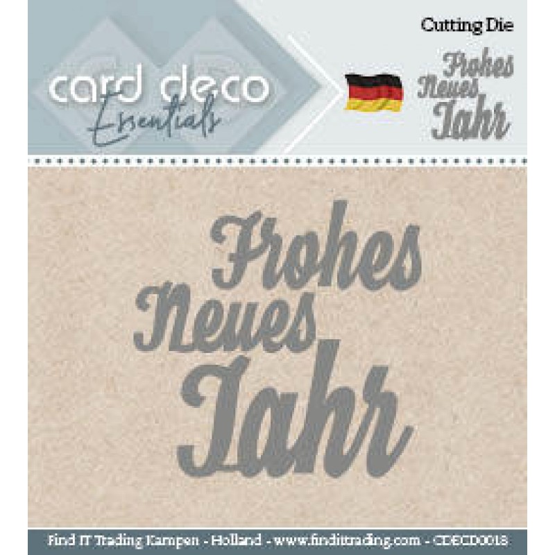 Card Deco Cutting Dies- Frohes Neues Jahr