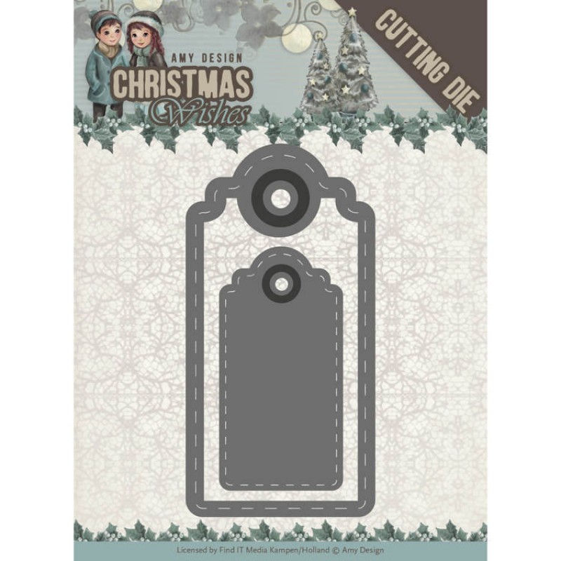 Dies - Amy Design - Christmas Wishes - Wishing Labels