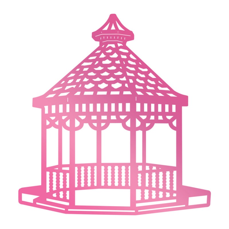 C'est La Vie Hotfoil Stamp Gazebo