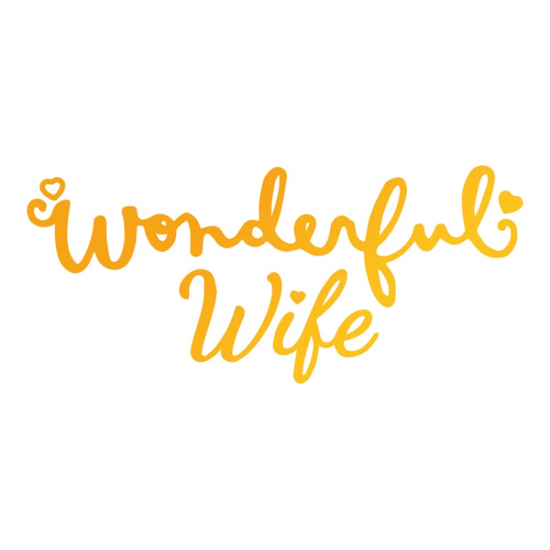 Wonderful Wife Hotfoil Stamp (74 x 32mm | 3 x 1.3in)