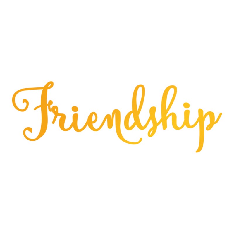 Friendship Hotfoil Stamp (76 x 26mm | 3 x 1in)