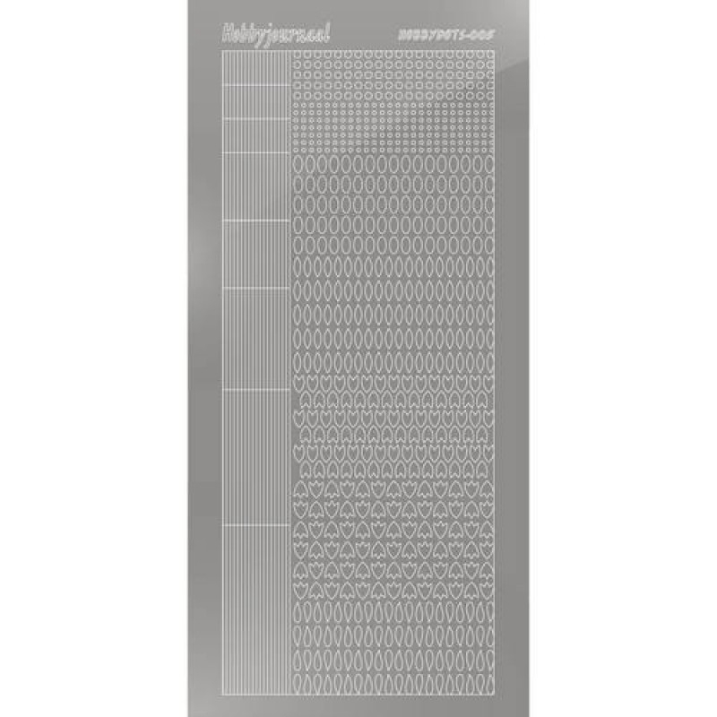 Hobbydots sticker - Mirror - Silver