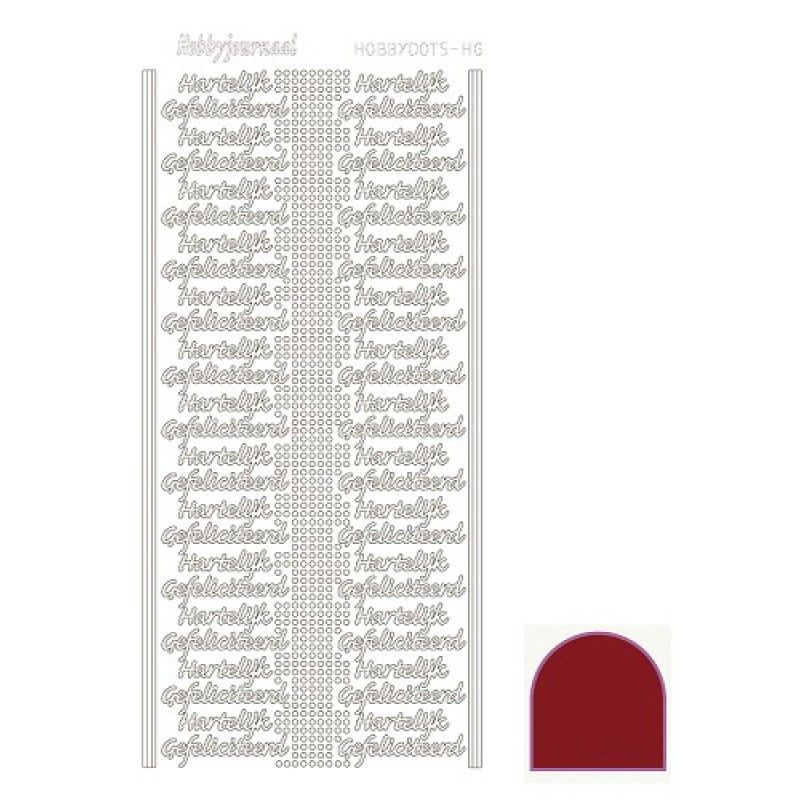 Hobbydots sticker - Mirror - Red