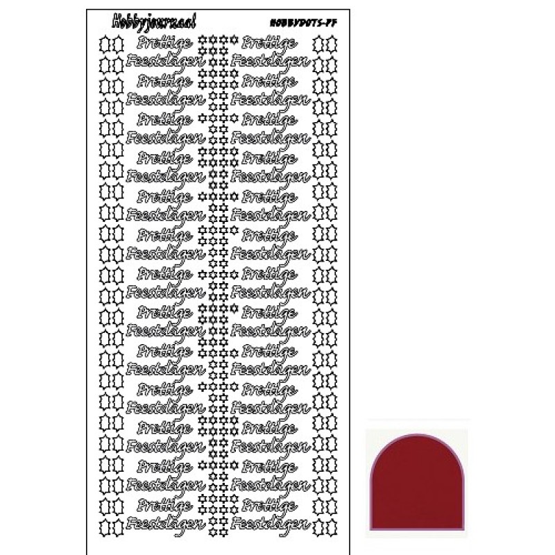 Hobbydots sticker - Mirror - Red