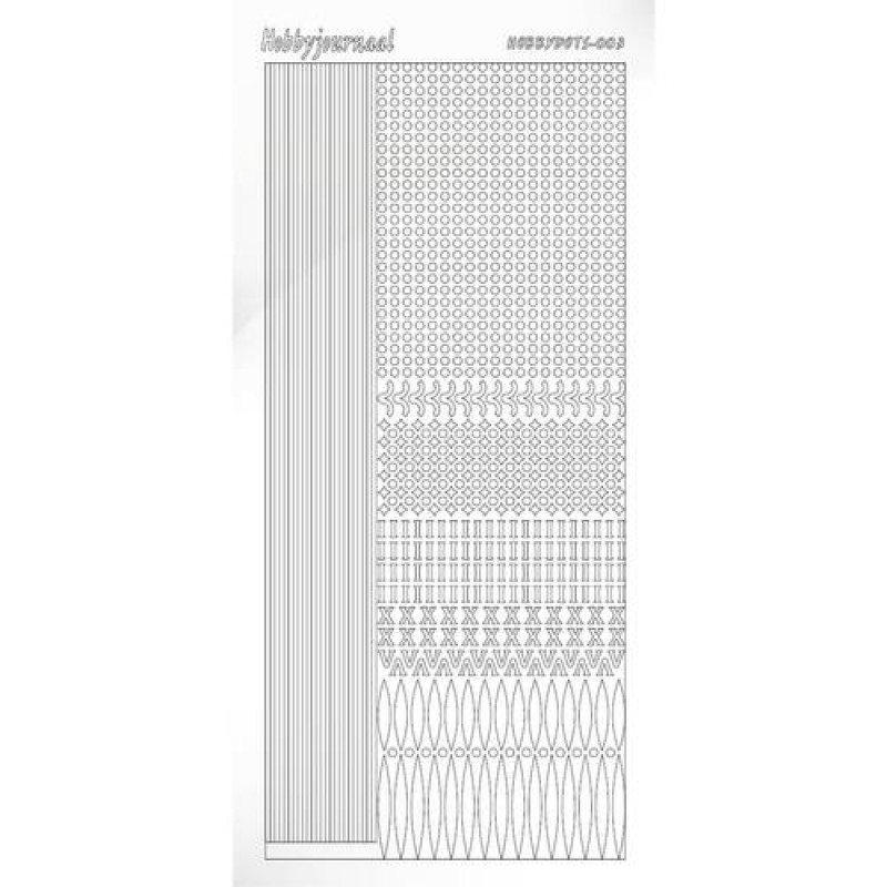 Hobbydots sticker - Adhesive - White