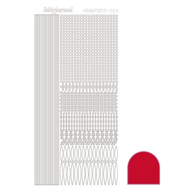 Hobbydots sticker - Adhesive - Red