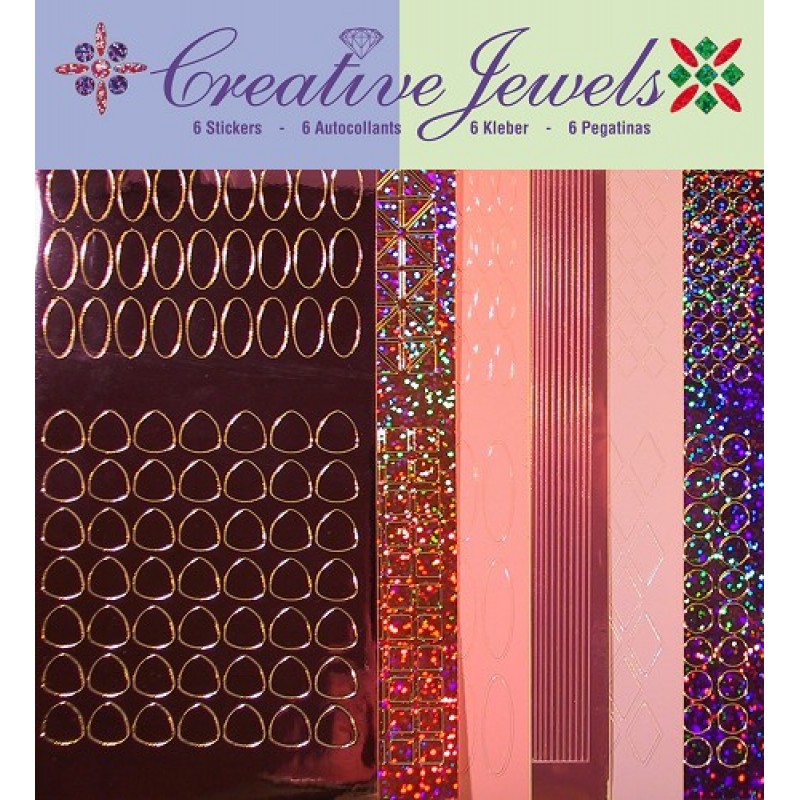 Roze Tint Stickerset Creative Jewels 