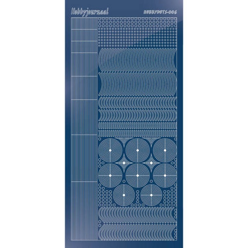 Hobbydots sticker - Mirror - Blue